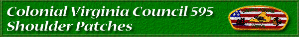 Colonial Virginia Council 595 Shoulder Patches