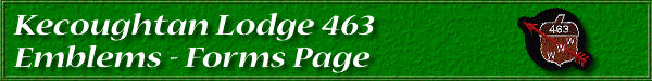 Kecoughtan Lodge 463 Emblems - Site Forms Page